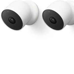 Google Nest Cam Outdoor or Indoor, Battery – 2nd Generation – 2 Count (Pack of 1)