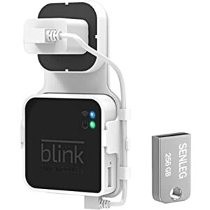 256GB Blink USB Flash Drive and Blink Sync Module 2 Mount, No-Drilling Easy Move Mount Bracket for Blink Outdoor Indoor Security System, with Short Cable (Blink Sync Module 2 is NOT Included)