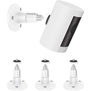 3 Pack BFYTN Wall Mount Compatible with Ring Stick Up Cam Wired/Battery and Ring Indoor Cam HD Security Camera,360 Degree Adjustable Mounting Bracket (White)