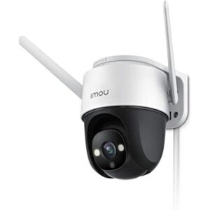 Security Camera Outdoor with Floodlight and Sound Alarm, 4MP QHD Pan/Tilt 2.4G Wi-Fi Camera, IP66 Weatherproof 2.5K Bullet Camera, Full Color Night Vision IP Camera with 2-Way Talk, Imou Cruiser 4MP