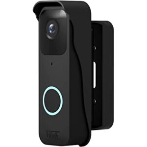 Blink Doorbell Mount, Adujstable Angle Mount Kit (up to 110 Degrees Tilt) for Blink Video Doorbell, Wide Viewing Range Left/Right Adjustable Blink Corner Mount with Mounting Cover (Black)
