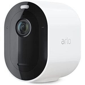 Arlo Pro 4 Spotlight Camera – 1 Pack – Wireless Security, 2K Video & HDR, Color Night Vision, 2 Way Audio, Wire-Free, Direct to WiFi No Hub Needed, White – VMC4050P