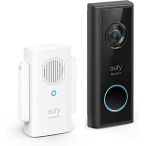 eufy security, Battery Video Doorbell Kit, Wire-Free Doorbell, Free Wireless Chime, Wi-Fi Connectivity, 1080p-Grade Resolution, No Monthly Fees, 120-day Battery, AI Detection, 2-Way Audio