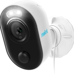 REOLINK Outdoor Security Camera with Spotlight, Lumus 1080P HD Plug-in WiFi Camera for Home Security System, PIR Motion Detection, Two-Way Talk and Siren Alarm, Waterproof, Micro SD Card Storage