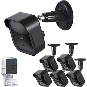 All-New Blink Outdoor Camera Wall Mount, 360┬░ Adjustable Mount and Weather Proof Protective Housing with Blink Sync Module Outlet Mount for Blink Outdoor Security Camera System (Black, 5 Pack)