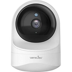 wansview Baby Monitor Camera, 1080PHD Wireless Security Camera for Home, WiFi Pet Camera for Dog and Cat, 2 Way Audio, Night Vision, Works with Alexa Q6-W