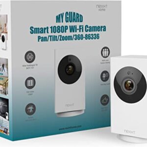 NexHT Indoor Security Camera, 1080P 360 Degree Pan WiFi Camera 2.4GHz, 2-Way Audio and Motion Detection, Local & Cloud Storage, Phone App, Night Vision Pet Baby Monitor