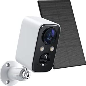 ÒÇÉ2022ÒÇæSecurity Cameras Wireless Outdoor with Solar Panel-FOAOOD Cameras for Home Security, Home Camera with Color Night Vision, PIR Human Detection, 2-Way Talk, IP66 Waterproof, SD Card/Cloud Storage