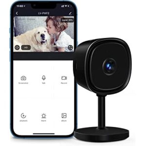 LaView 3MP Cameras for Home Security,2K Indoor Security Camera for Baby/Elder/Pet with Clear Night Vision,24/7 Live Video,Motion Detection,2 Way Audio,US Cloud/SD Card Storage,Compatible with Alexa