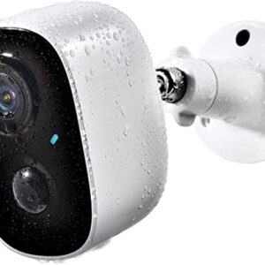 Security Camera Wireless Outdoor, Outdoor Camera Wireless 2-Way Talk Battery Powered Wi-Fi Cameras for Outside and Indoor 1080P Night Vision AI Motion Detection Spotlight Siren Alarm IP65 Weatherproof